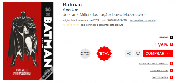 Batman: Ano Um, pela 6.ª vez nas bancas nacionais - Bandas Desenhadas