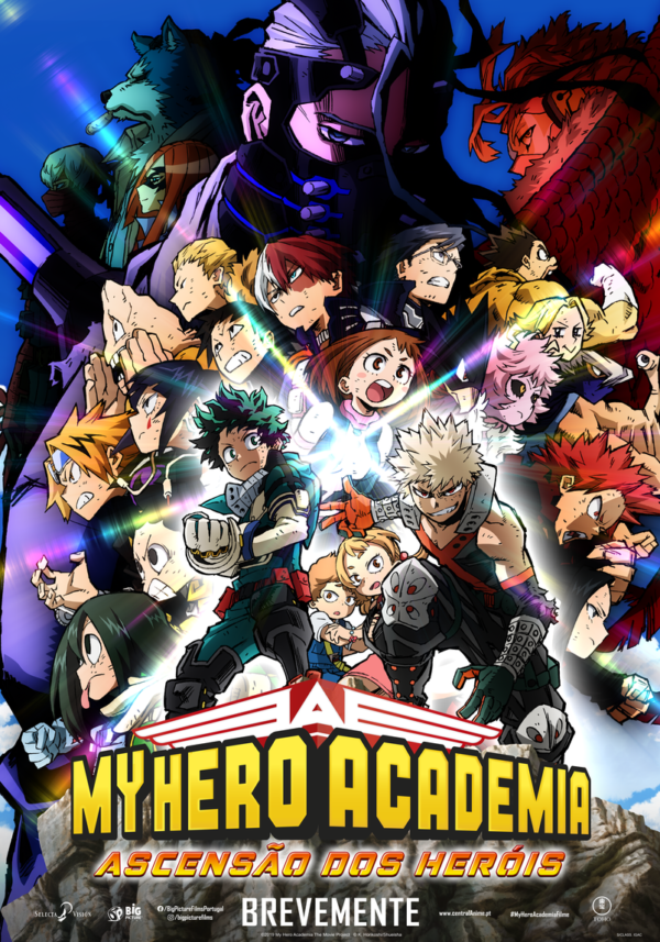Boku no Hero Academia  Anime Vai Estrear Em Portugal Em Português