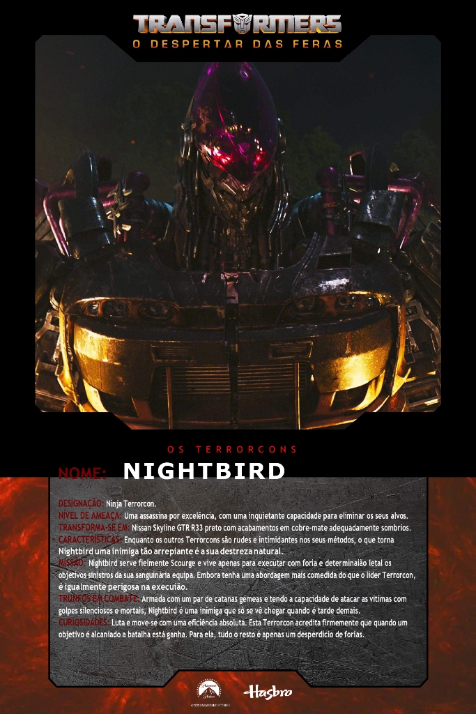 Transformers: O despertar das feras - Bio-Cards Oficiais
