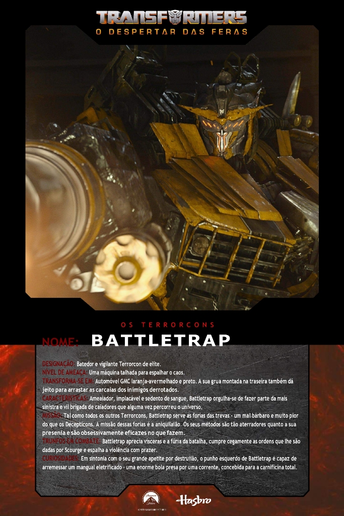 Transformers: O despertar das feras - Bio-Cards Oficiais